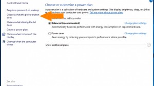 انتخاب Power Options